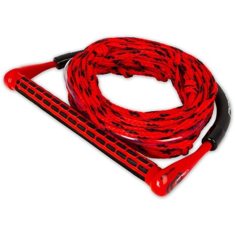O'Brien 4-Section Poly-E Wakeboard Rope & Handle Combo - Red